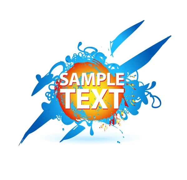 Banner with sample text — Stock Vector