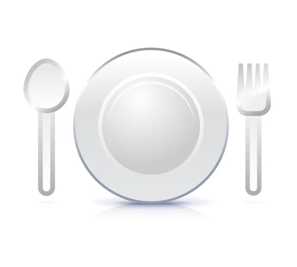 stock vector Icon illustration of plate