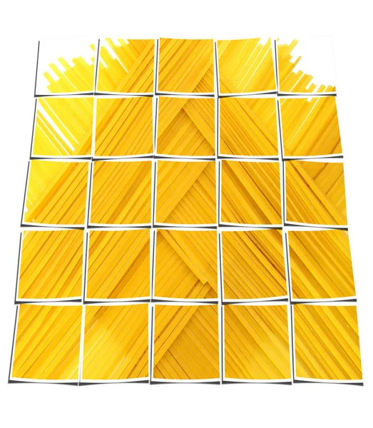 Pasta linguine collage — Stock Photo, Image