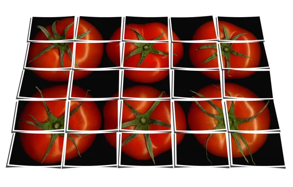 Colagem de quebra-cabeça de tomate — Fotografia de Stock