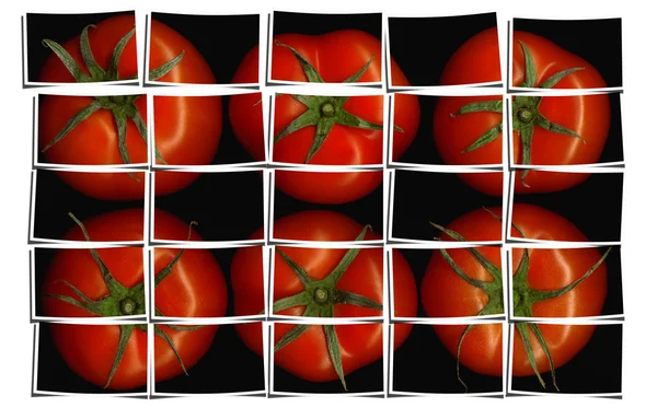 Tomato puzzle collage — Stock Photo, Image