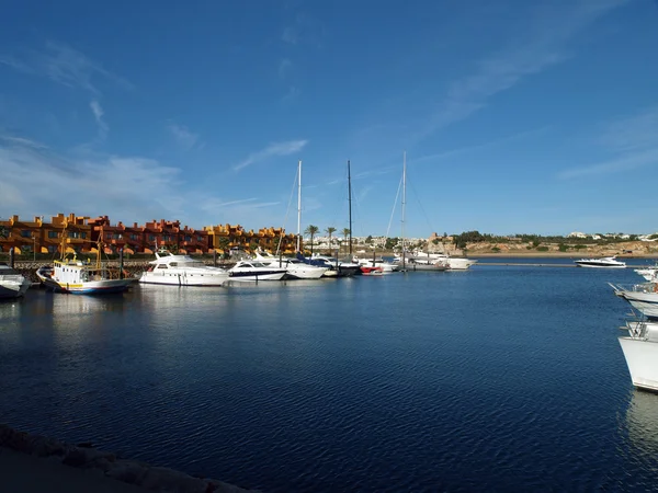 Portimao 'da yat limanı. Algarve, Portekiz — Stok fotoğraf