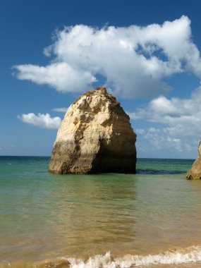 Praia da Rocha Plajı Portimao, Algarve, Portekiz