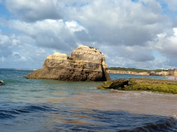 Praia da Rocha Plajı Portimao, Algarve, Portekiz — Stok fotoğraf