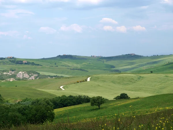 Landskapet i val d orcia. Toscana. italiy — Stockfoto