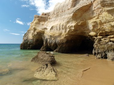 bir bölümü pastoral praia de rocha Beach