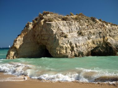 bir bölümü pastoral praia de rocha Beach