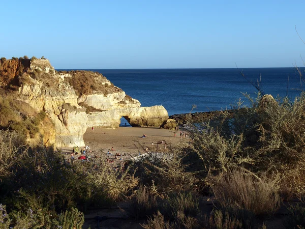 Een sectie van de idyllische praia de rocha — Stockfoto