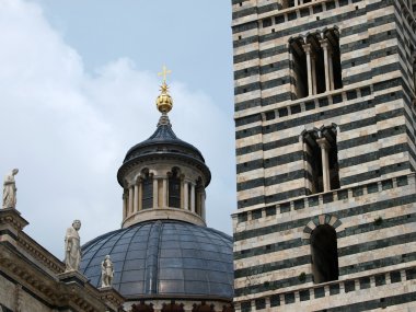 Duomo ve campanile Siena, Toskana