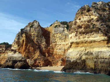 Lagos ve Cap Vincent arasındaki Resimli Algarve Sahili