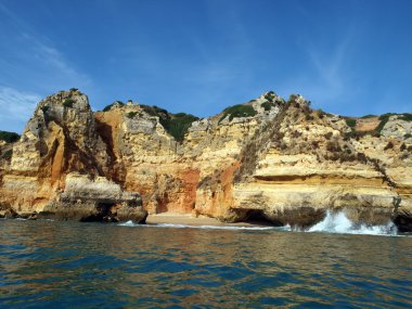 Lagos ve Cap Vincent arasındaki Resimli Algarve Sahili