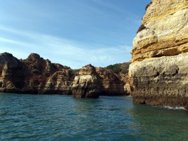 Lagos ve Cap Vincent arasındaki Resimli Algarve Sahili