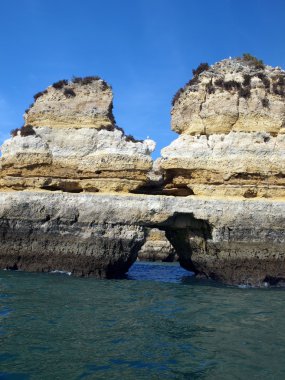 Lagos ve Cap Vincent arasındaki Resimli Algarve Sahili