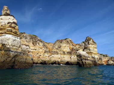 Lagos ve Cap Vincent arasındaki Resimli Algarve Sahili