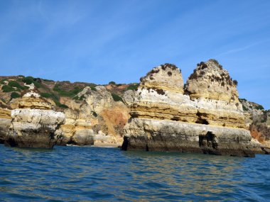 Lagos ve Cap Vincent arasındaki Resimli Algarve Sahili