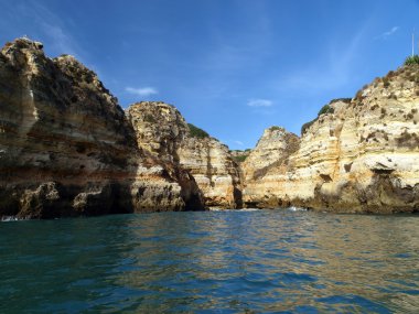 Lagos ve Cap Vincent arasındaki Resimli Algarve Sahili