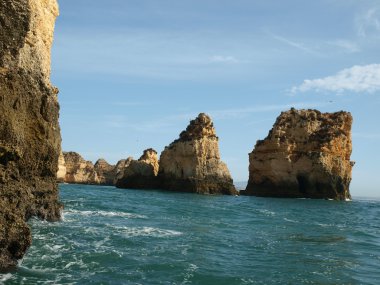 Lagos ve Cap Vincent arasındaki Resimli Algarve Sahili