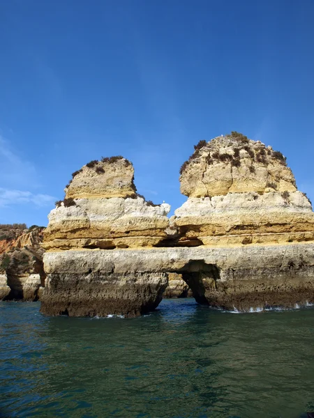 Malebné pobřeží Algarve mezi Lagos a Cap Vincent — Stock fotografie
