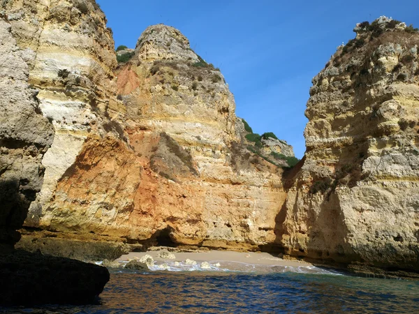 拉各斯和文森特角之间的风景如画的阿尔加夫海岸 — 图库照片