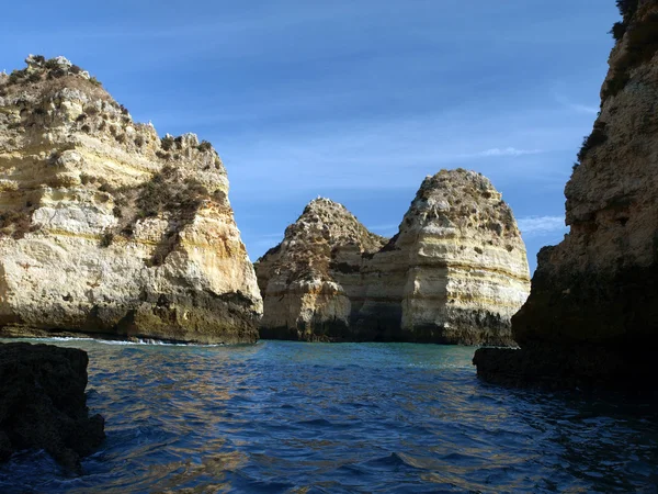 Pintoresca costa del Algarve entre Lagos y el Cap Vincent —  Fotos de Stock
