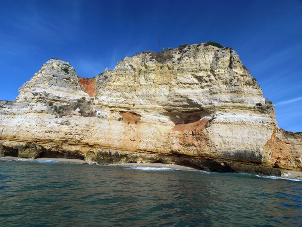 Malebné pobřeží Algarve mezi Lagos a Cap Vincent — Stock fotografie