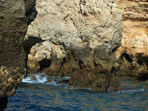 stock image Picturesque Algarve coast between Lagos and the Cap Vincent