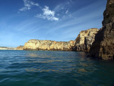 Lagos ve Cap Vincent arasındaki Resimli Algarve Sahili