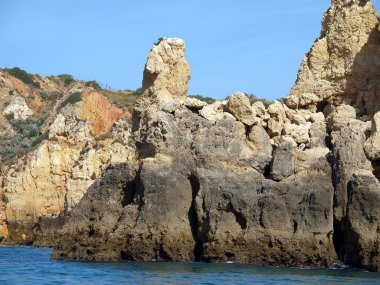 Lagos ve Cap Vincent arasındaki Resimli Algarve Sahili