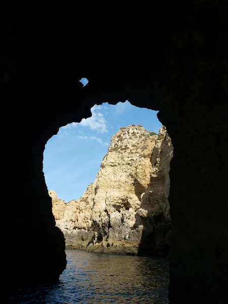 Côte pittoresque de l'Algarve entre Lagos et le Cap Vincent — Photo