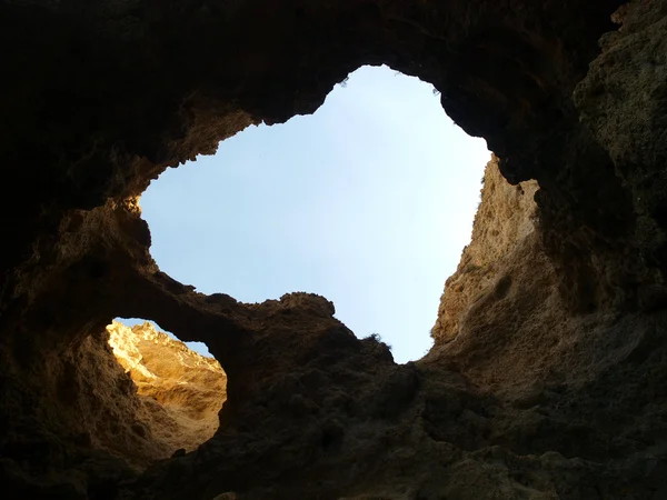 Côte pittoresque de l'Algarve entre Lagos et le Cap Vincent — Photo