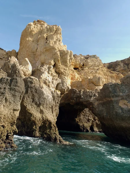 Malownicze wybrzeże Algarve między Lagos i Cap Vincent — Zdjęcie stockowe
