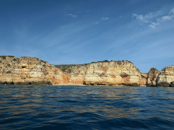 Lagos ve Cap Vincent arasındaki Resimli Algarve Sahili — Stok fotoğraf