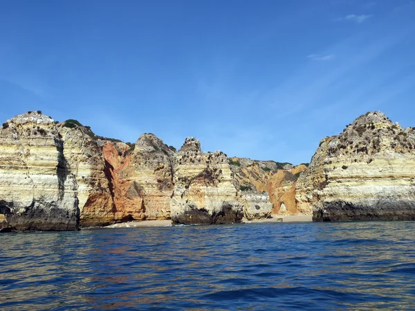 Picturesque Algarve coast between Lagos and the Cap Vincent — Stock Photo, Image