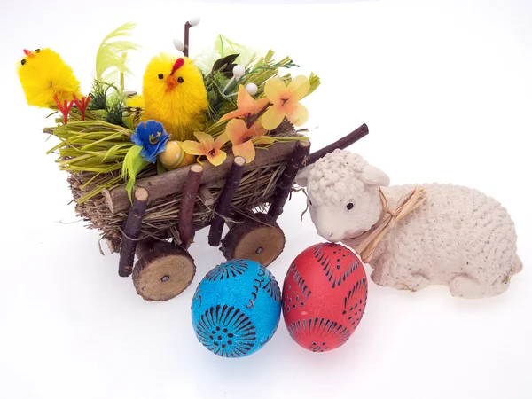 Easter decoration isolated on white background — Stock Photo, Image