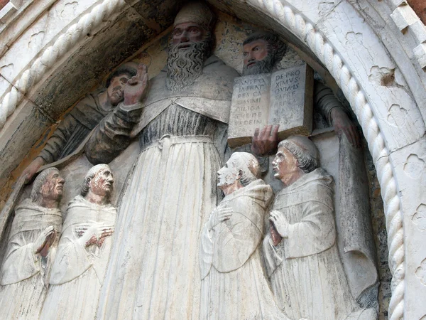 Benátky - fasáda kostela san stefano — Stock fotografie