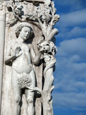 Venice - Doge's Palace. A scene from Paradise on the background of the clipart