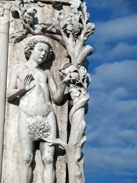 威尼斯-圣马可宫。天堂的背景上的一幕 — 图库照片