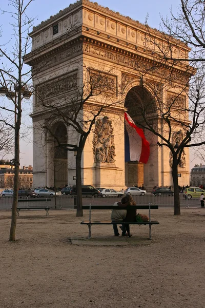 Тріумфальна арка, Париж, Франція — стокове фото
