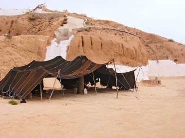 Troglodyte dwelling in Tunisia clipart