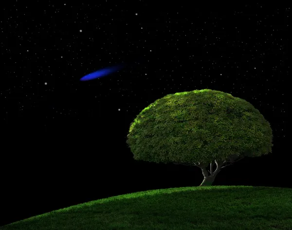 Blue Comet — Stock Photo, Image