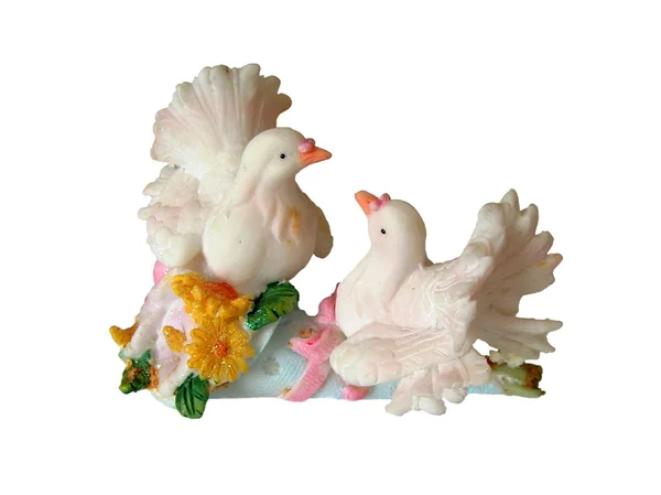 Figurines of pigeons Stock Photo