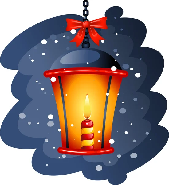 Vánoční pouliční lampa — Stockový vektor