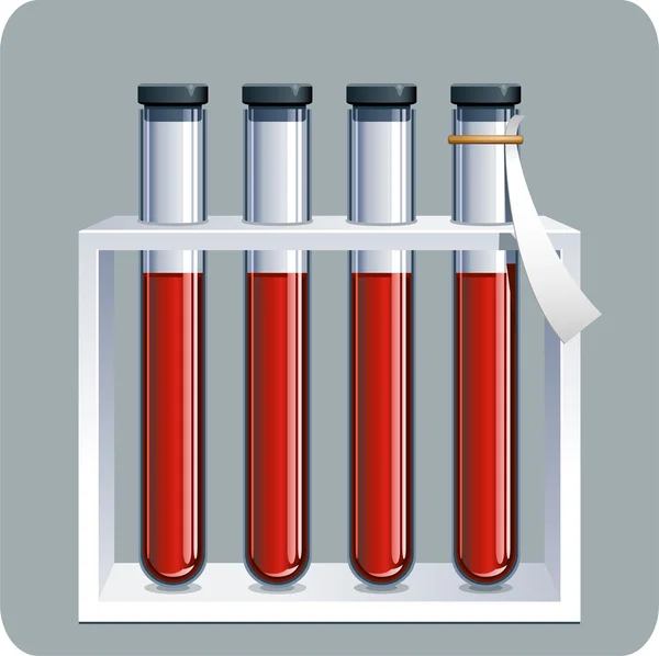 Próbki krwi — Wektor stockowy
