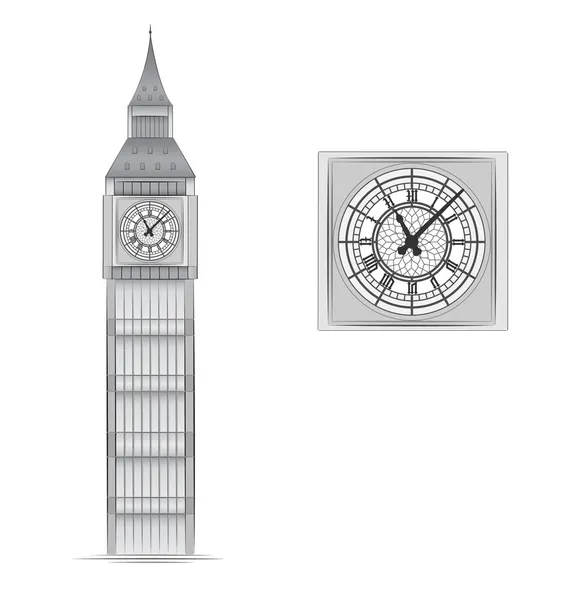Ilustración del vector Big Ben — Archivo Imágenes Vectoriales