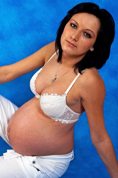 Kvinna i graviditeten — Stockfoto