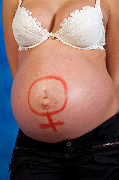 Žena v těhotenství — Stock fotografie