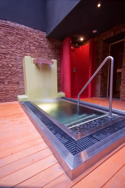 Água fria wih sauna — Fotografia de Stock