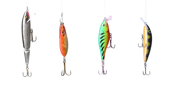 Five fishing lures — Stock Photo, Image