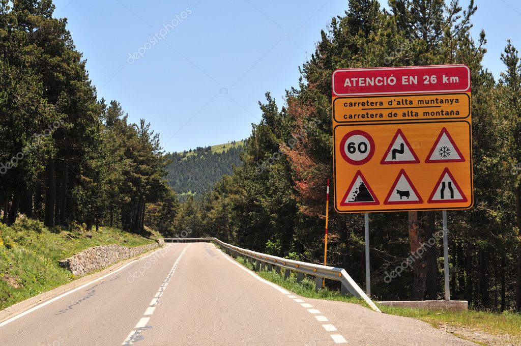 Danger Sign By Road Stock Photo Image By C Ungorf