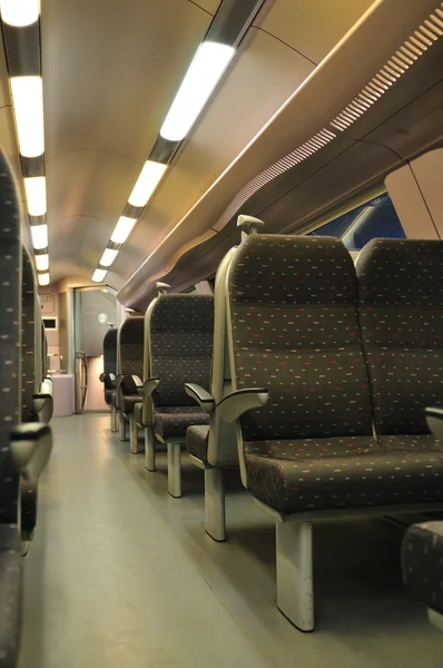 Asientos en un tren de pasajeros —  Fotos de Stock